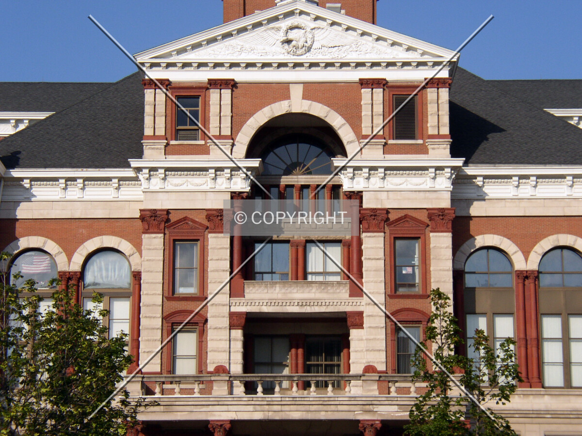 Detail of the western facade