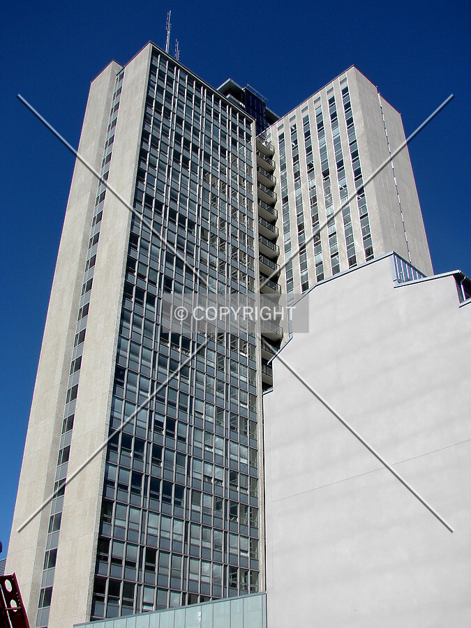 Looking up from the southwest