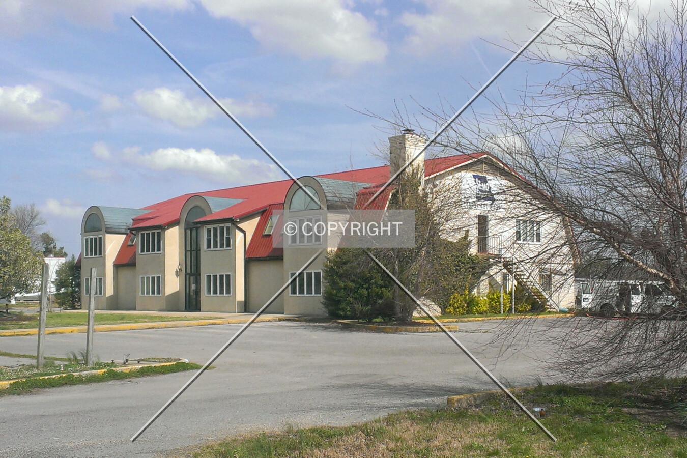 View from the northwest; April 12, 2014