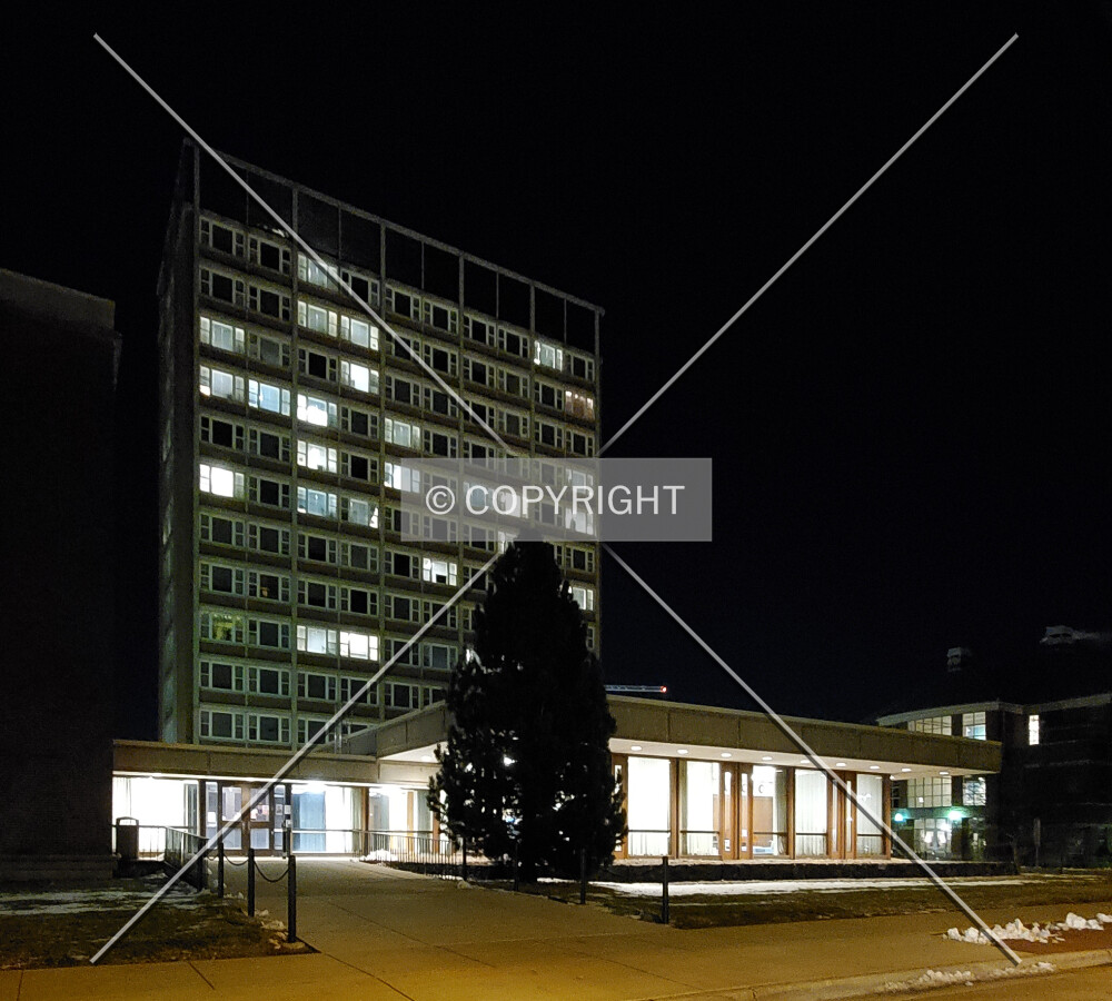 Southwest view night; February 28, 2020