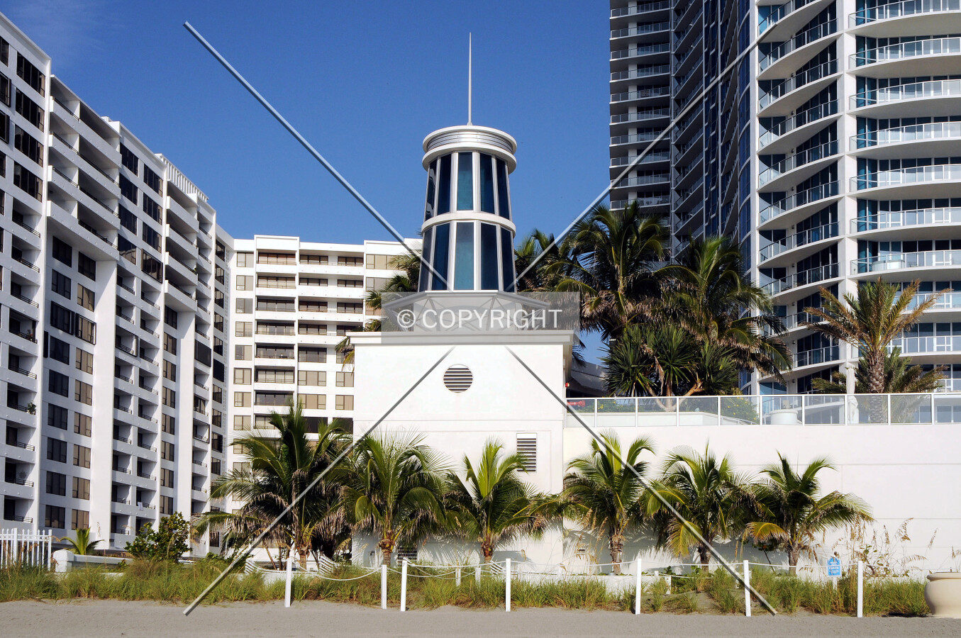 View from the east across the beach