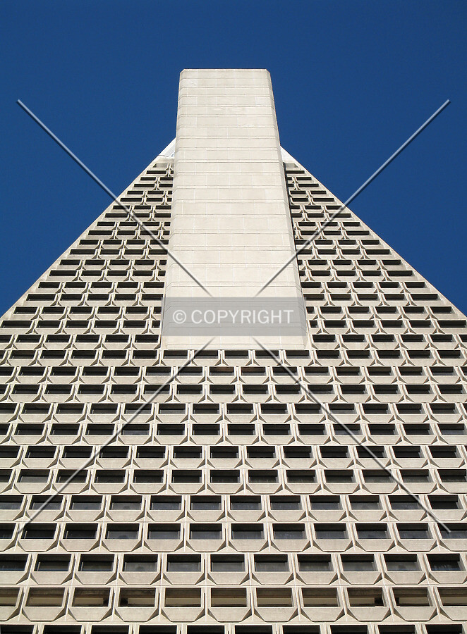 Looking up the west side and one of the elevator "wings"