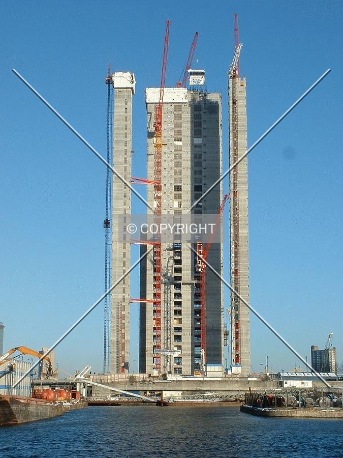 All three cores are now complete and the shuttering is being removed