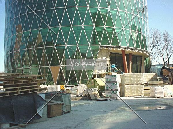 Entrance during construction phase