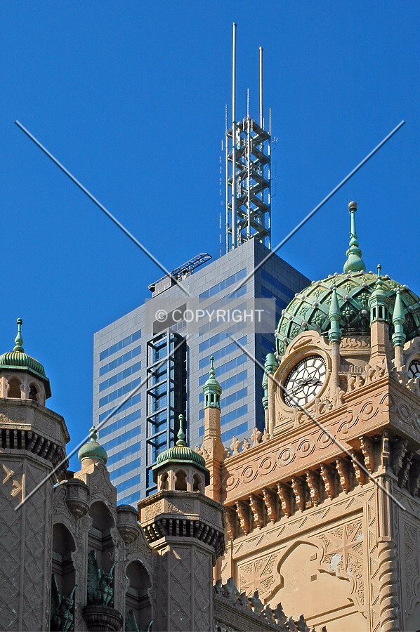 Top of the tower viewed from the southwest