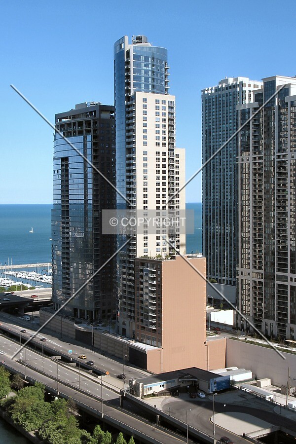 View to the southeast from the 29th floor of the Sheraton Hotel & Towers