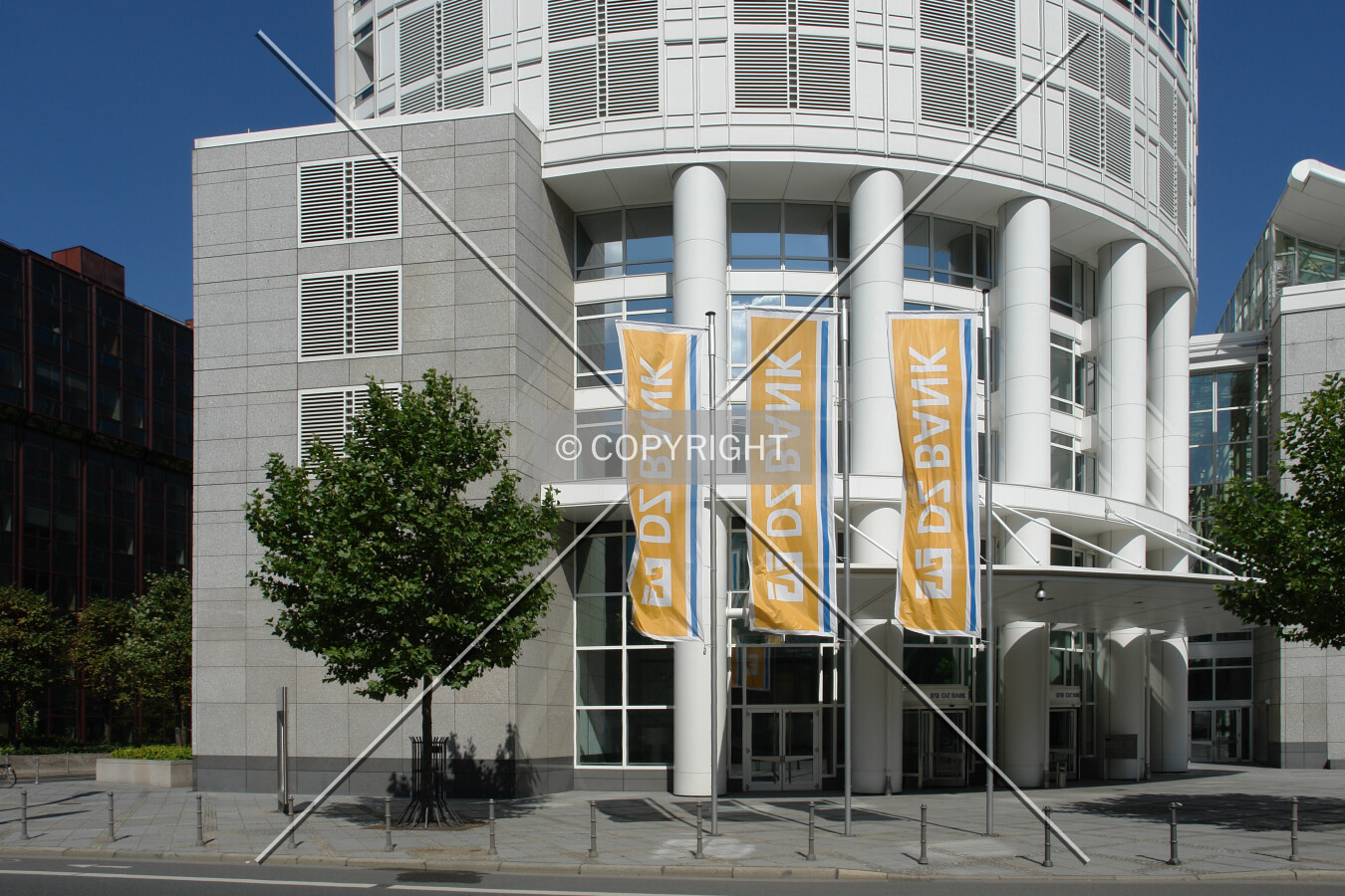 Base of the Westend Tower and columns