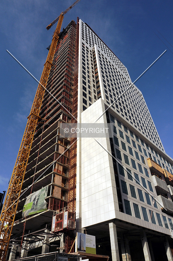 Looking up from the northeast