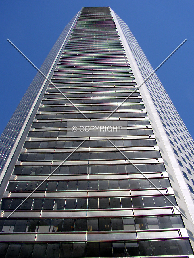 Looking up the southwestern facade from the plaza below