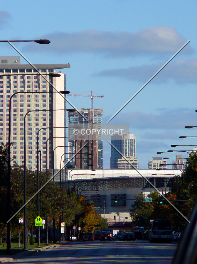 View to the north down King Drive