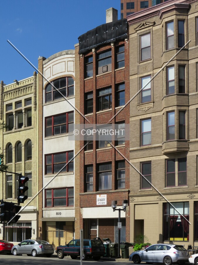 View to the northeast across West Wells Street