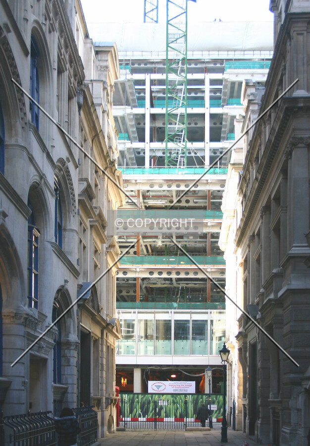 View west along Austin Friars