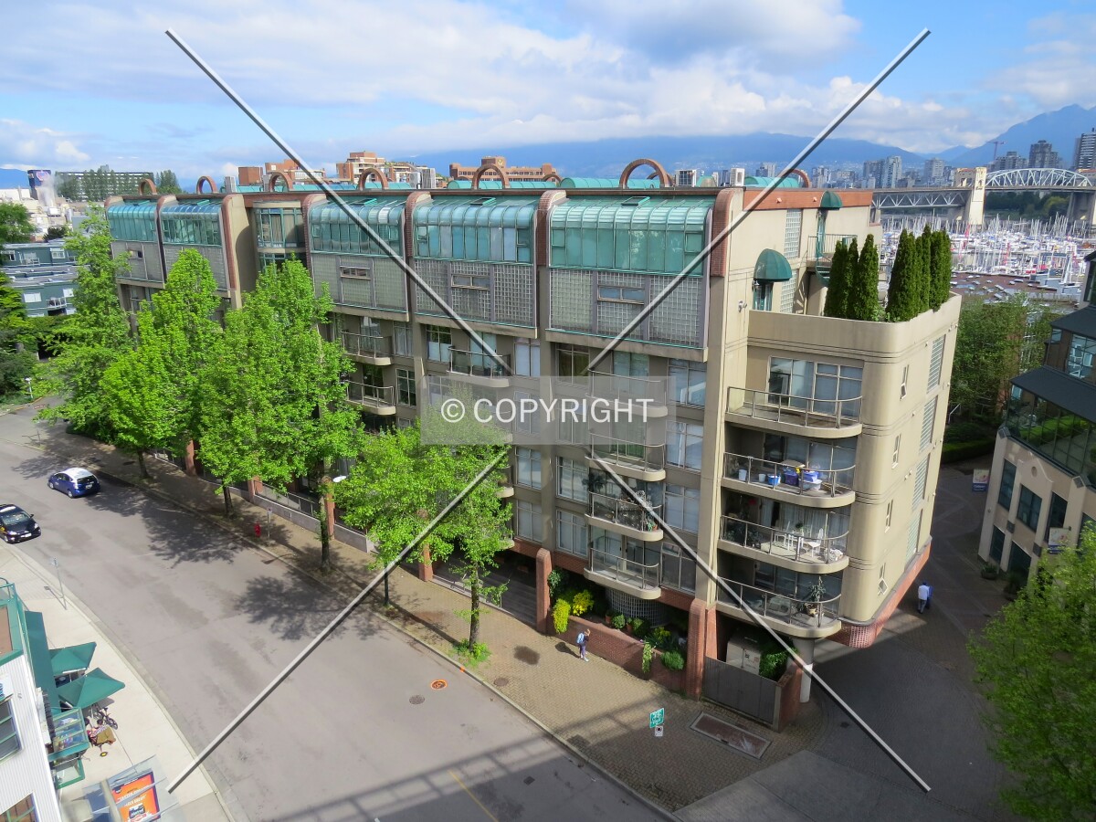 View to the northwest from the Granville Street Bridge