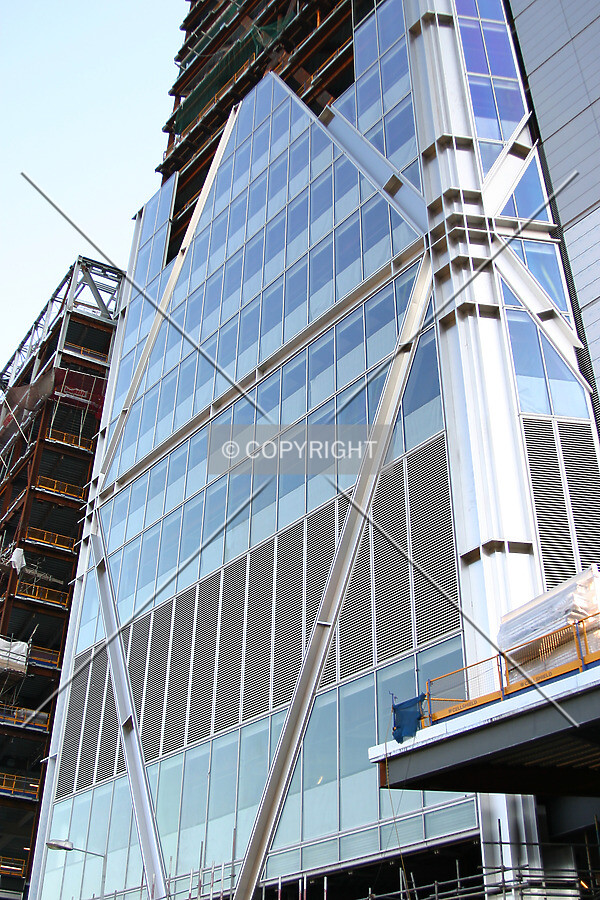 Façade progress on the north side from Worship Street