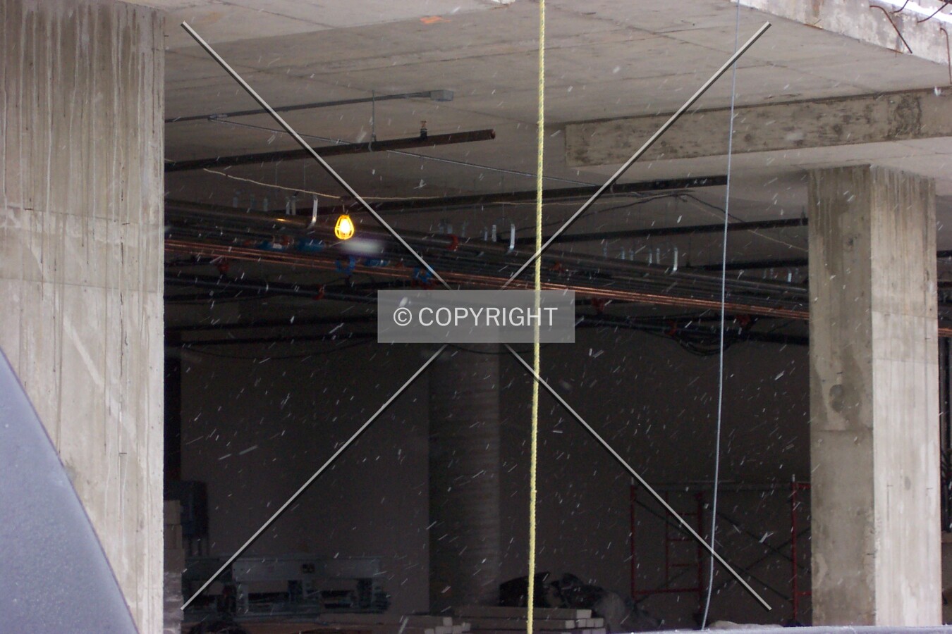 Installation of the interior plumbing begins