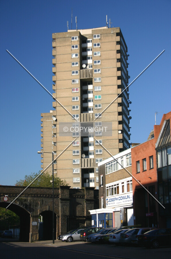 View from street level