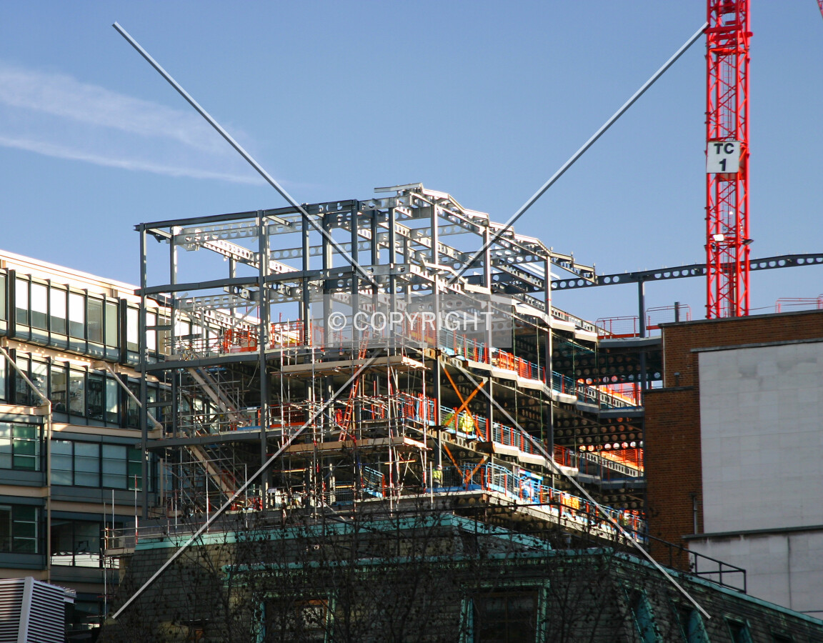 View south of the additional floors from Holborn Viaduct