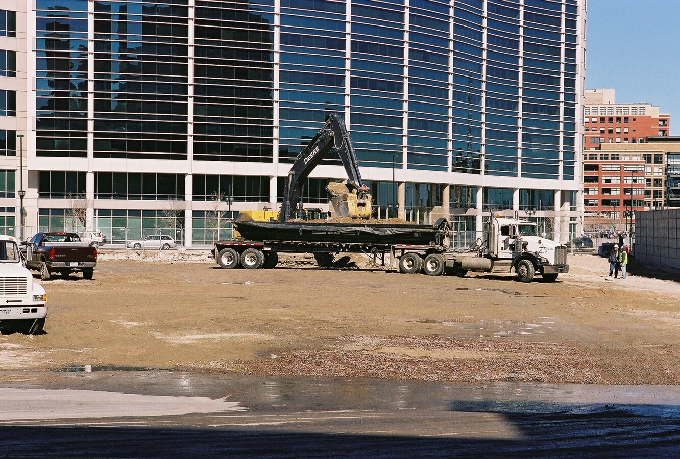 Work is beginning on excavating the foundation pit