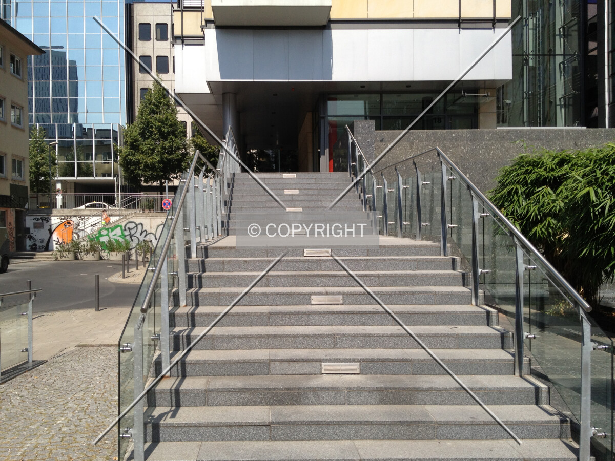 Stairs in front of the building