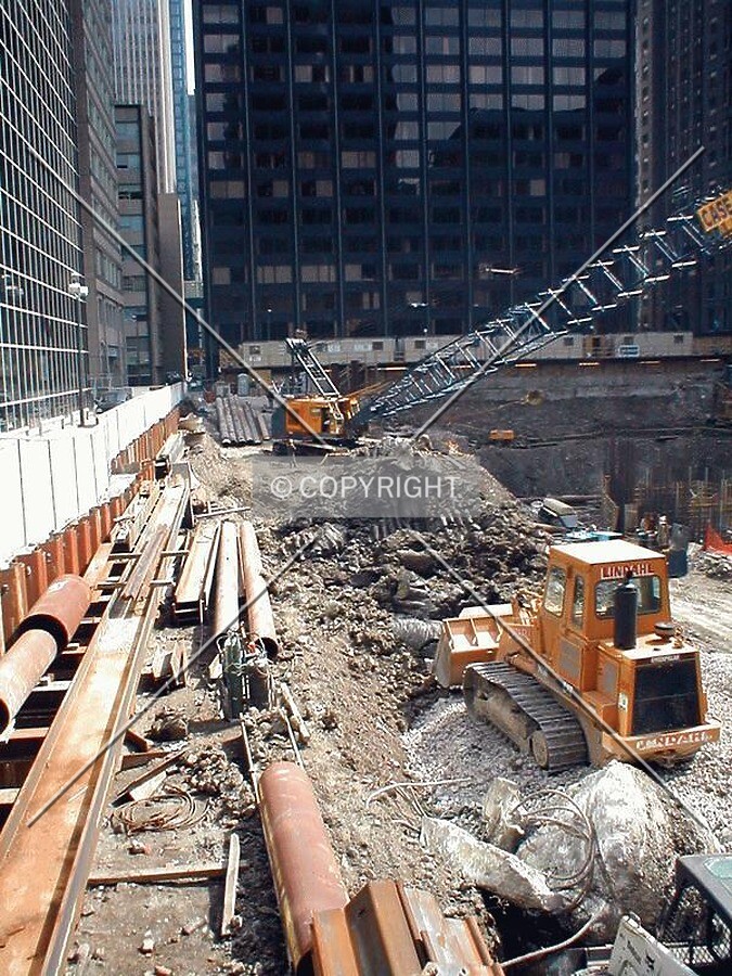 Site view looking east from Wacker Drive