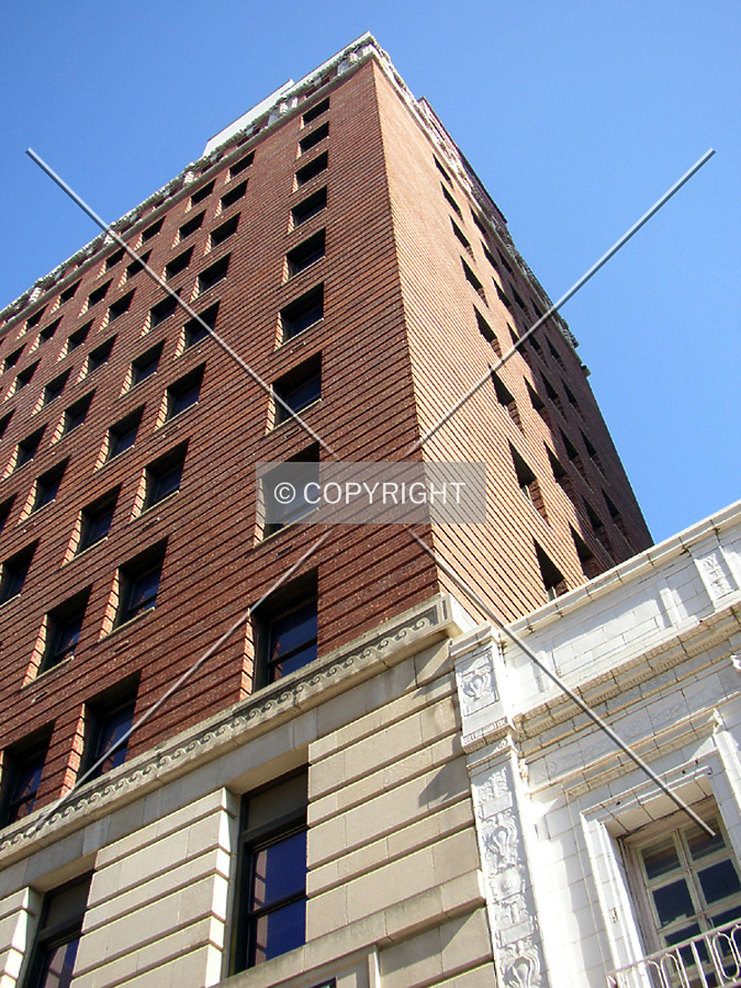 Looking up the southwest corner from Main Street