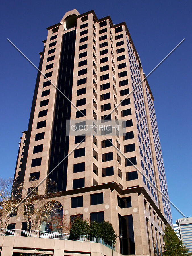 Looking up from the Canal Walk