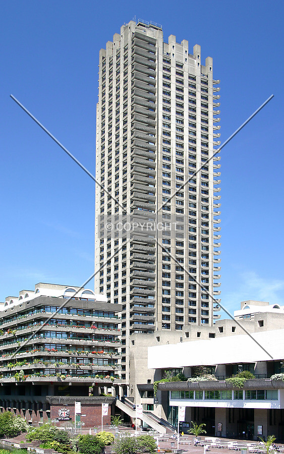 View northwest from Barbican Highwalk