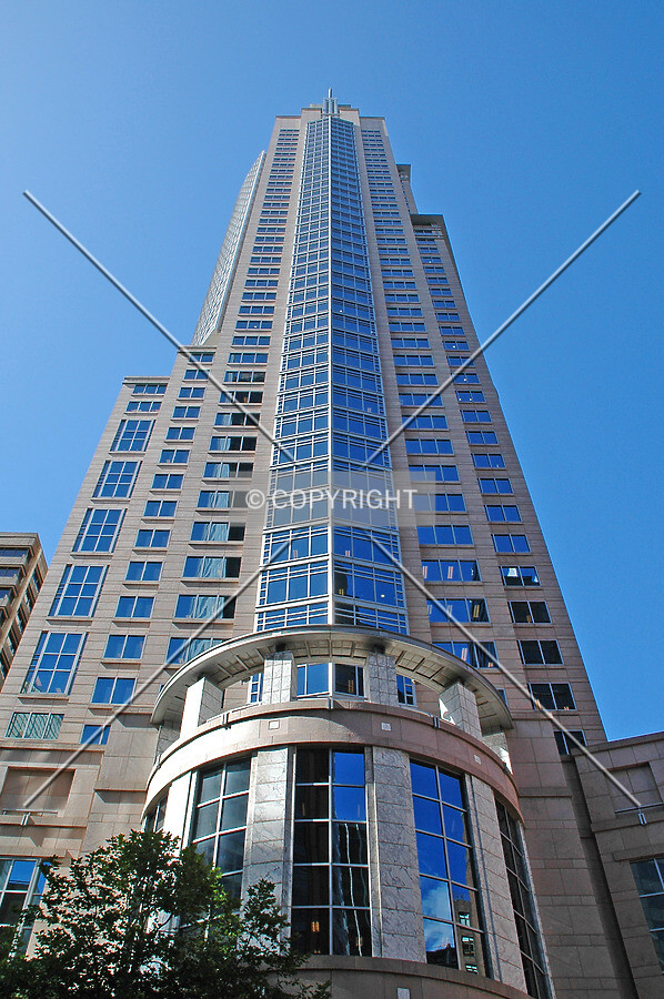Looking up the north side