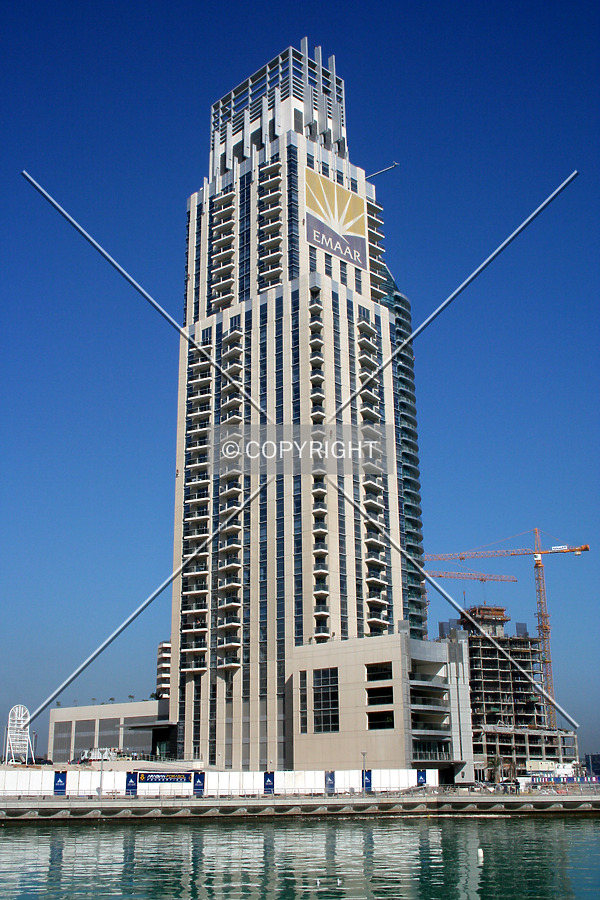 Full height view from across the marina