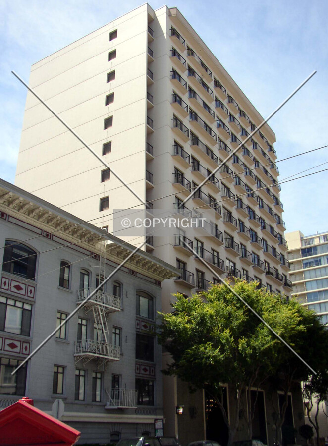 Looking east from Jones Street