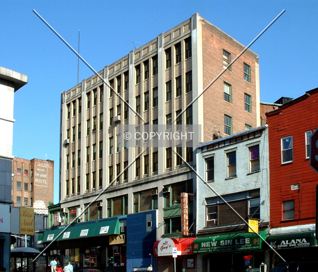 View from the northwest across Market Street