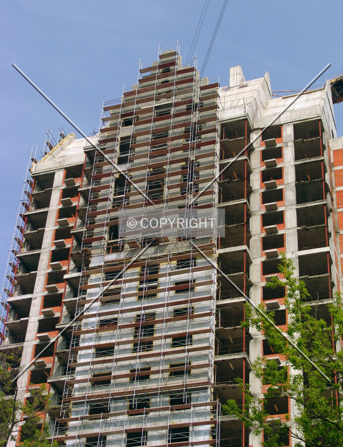 Looking up from the west