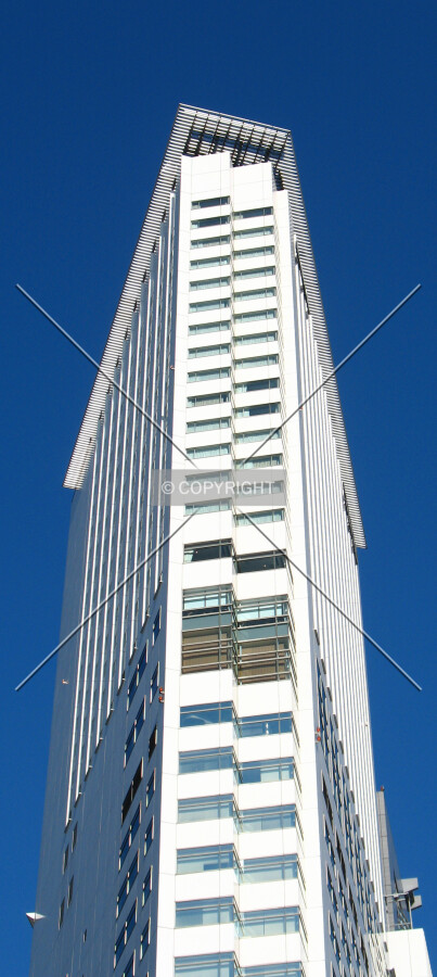 Looking up from the south