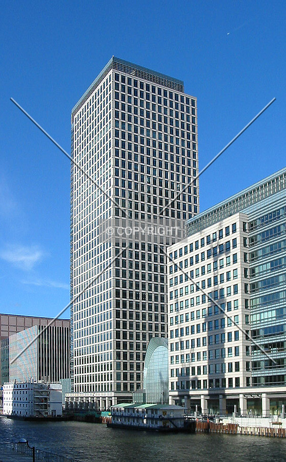 Elevated view from South Quay Plaza