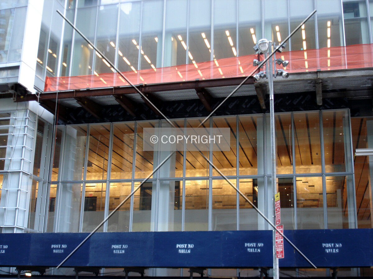 Lobby walls from 42nd Street