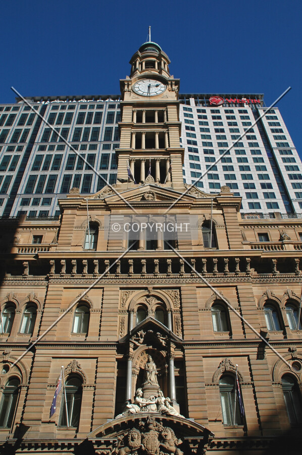 Looking up from Martin Place