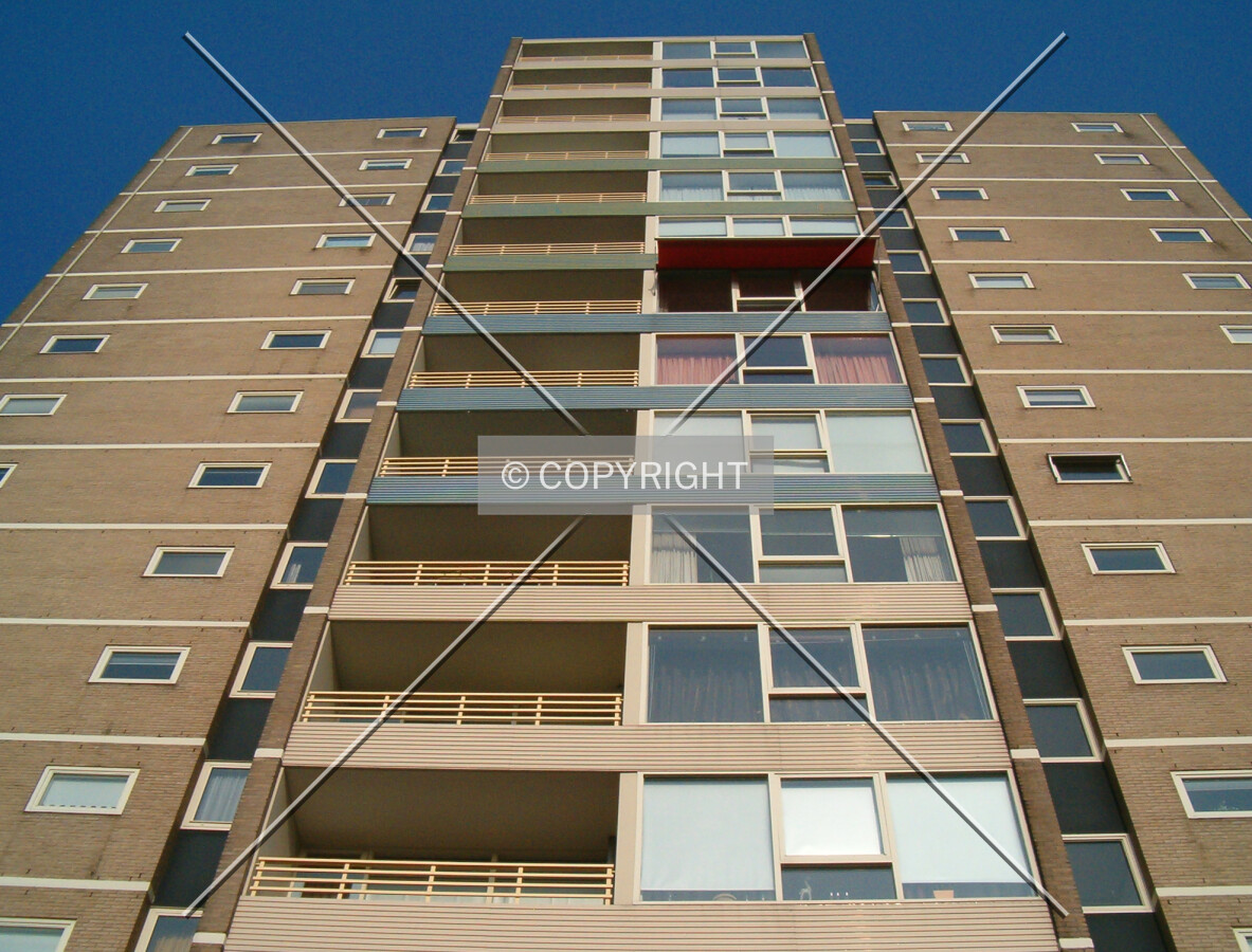 Looking up from the south