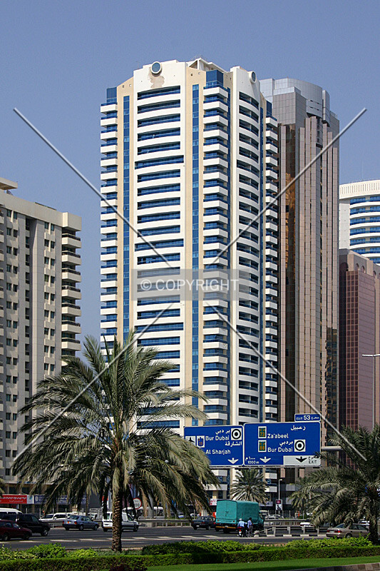 View from across Sheikh Zayed Road