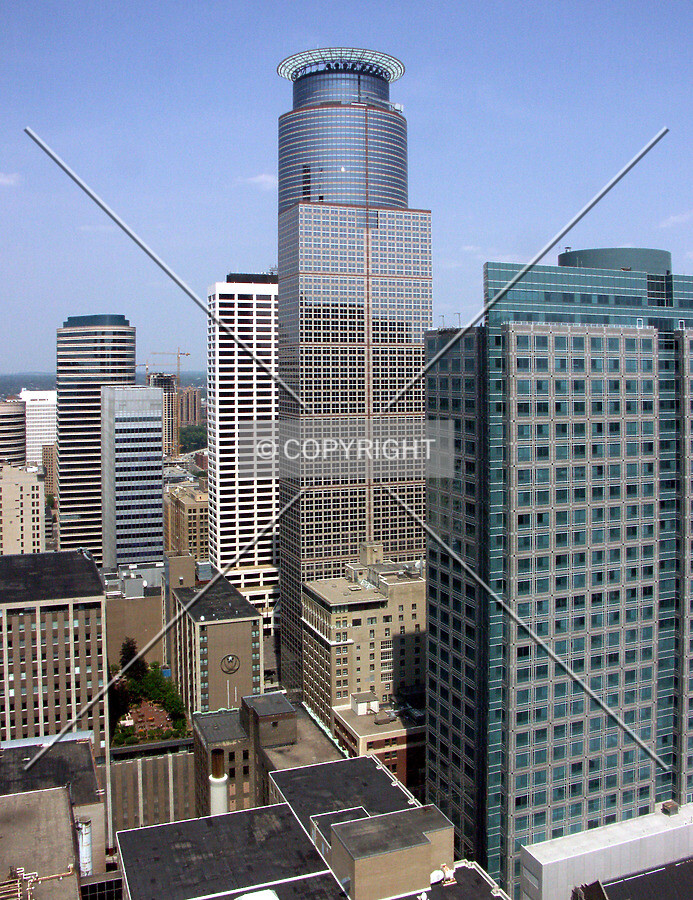 Looking north from Foshay Tower observation deck