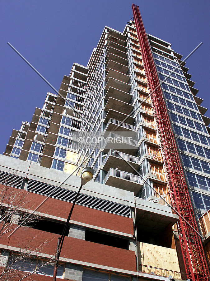 Looking up from the southeast