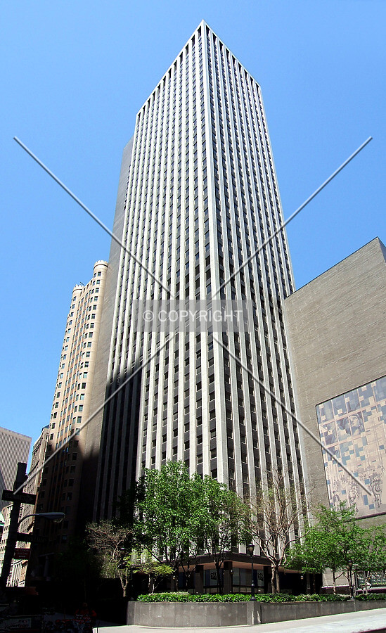 View from the southeast at Maiden Lane and Willaim Street