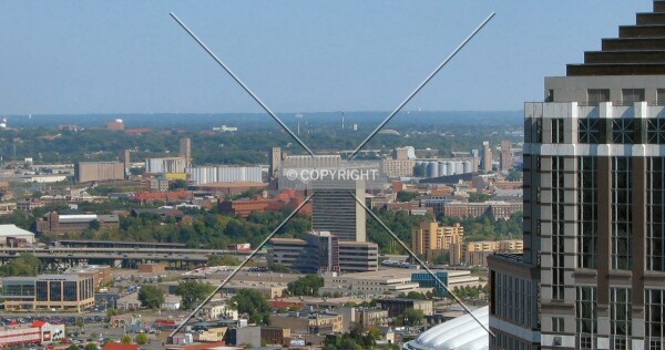Distant view to the east