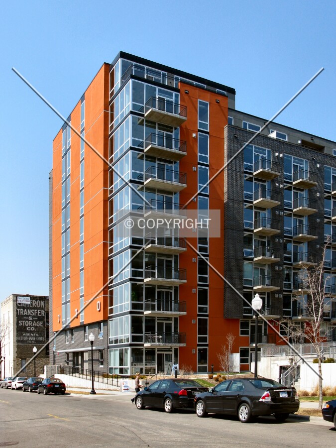 View to the north across 4th Street North
