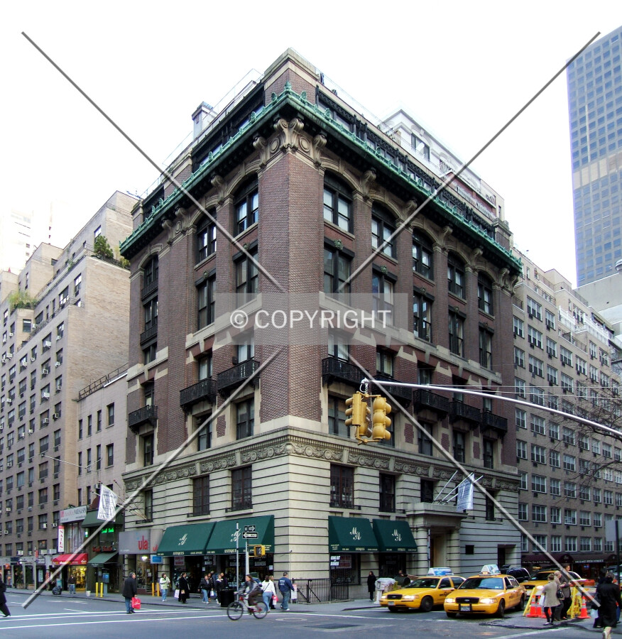 View from the west at Lexington Avenue and 55th Street