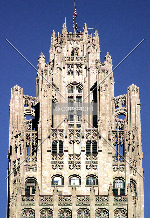 Top of the tower from the east