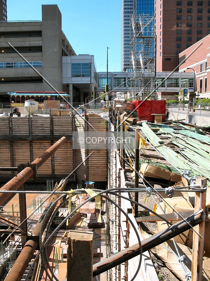 View into the pit along 11th Street South