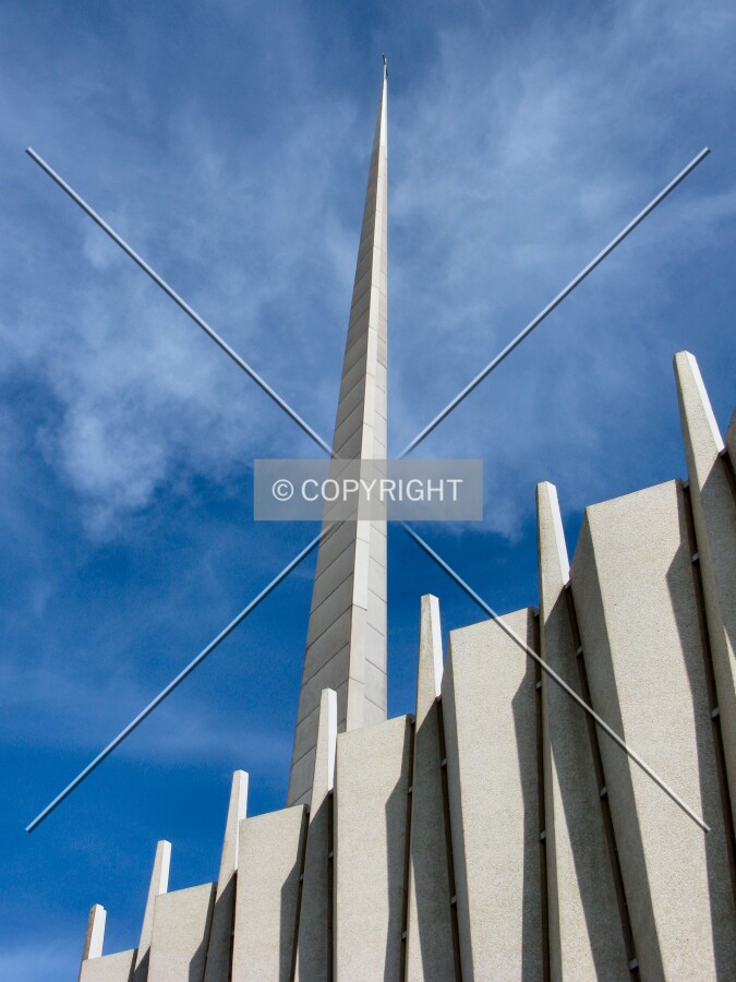 The spire from the southeast