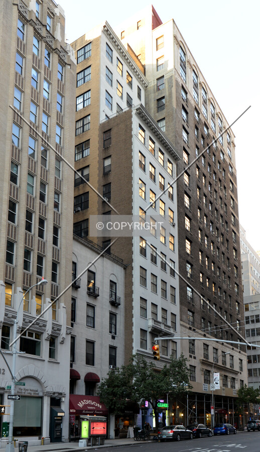 View from the southeast at 37th Street and Madison Avenue