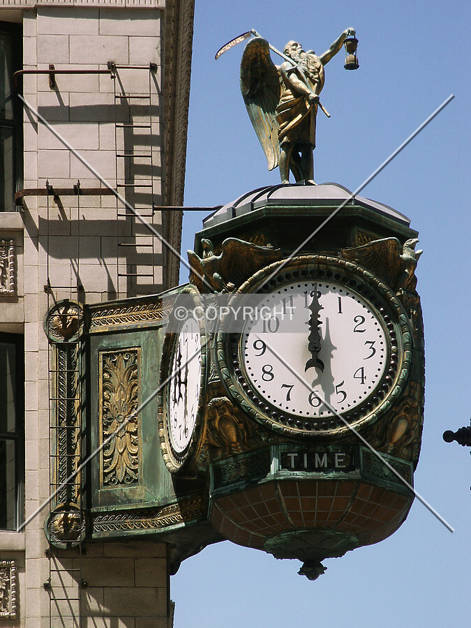 Clock at noon