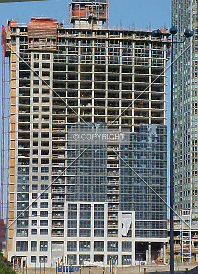 Looking east from upper Columbus Drive